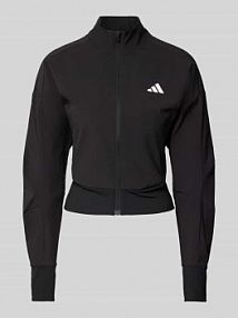 Kurtka treningowa z nadrukiem z logo adidas Sportswear czarna damska EAN IW6397