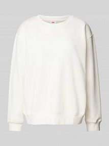 Bluza o kroju oversized z naszywką z logo Levis biała damska EAN A59420036