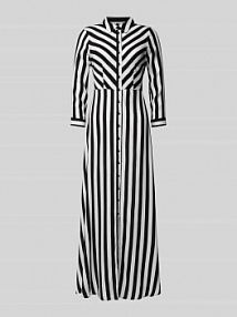 Sukienka koszulowa z wiskozy z listwą guzikową YAS czarna EAN 26022663