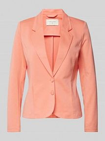 Żakiet z listwą z dwoma guzikami i dodatkiem wiskozy model NANNI FREE/QUENT różowy EAN 115241