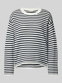 Sweter z dzianiny z prążkowanymi wykończeniami model Domo FREE/QUENT damski EAN 205481