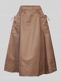 Spódnica midi z nakładanymi kieszeniami LUISA CERANO brązowa EAN RO MIDI NYLON