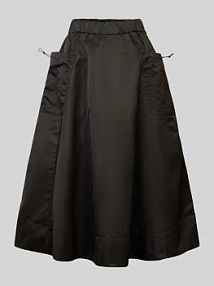 Spódnica midi z nakładanymi kieszeniami LUISA CERANO czarna EAN RO MIDI NYLON