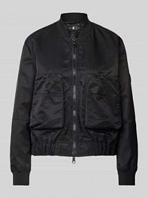 Kurtka z nakładanymi kieszeniami LUISA CERANO czarna damska EAN JK BLOUSON NYLON