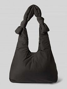 Torebka z wiązanymi detalami model BIWA Lefrik czarna EAN BIWA