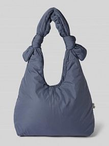 Torebka z wiązanymi detalami model BIWA Lefrik niebieska EAN BIWA