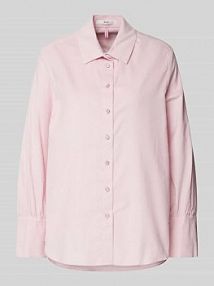 Bluzka koszulowa o kroju regular fit z detalem z logo model Viki BRAX różowa damska EAN 45-9368 94110300