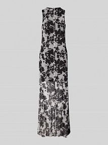 Długa sukienka z okrągłym dekoltem model MARIKA Noisy May czarna EAN 27035349