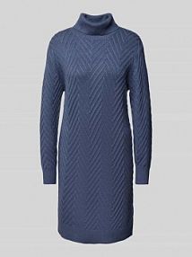 Sukienka mini z prążkowanymi wykończeniami model SATURN FREE/QUENT niebieska EAN 204842