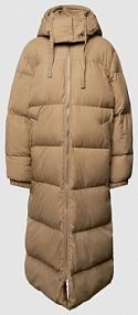Płaszcz puchowy z kapturem WITHBLACK beżowy damski EAN WBALICE PUFFER COAT