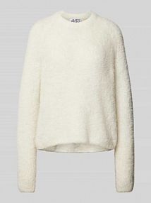 Sweter z dzianiny o kroju comfort fit z żywą wełną JAKE*S STUDIO WOMAN damski EAN Teddy Crop9