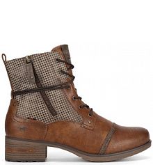 Trzewiki mustang brązowe damskie 1229-510