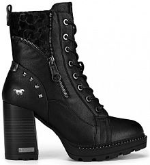 Trzewiki mustang czarne damskie 1505-503-9