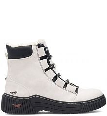 Trzewiki mustang białe damskie 1436-605