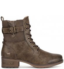 Trzewiki mustang brązowe ciemny damskie 1229-521