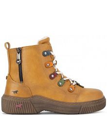 Trzewiki mustang żółte damskie 1436-601 Żółty