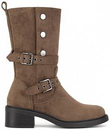 Kozaki Jenny Fairy beżowe ciemny damskie WFA2881-1