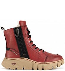 Trzewiki mustang czerwone damskie 1499-602-5