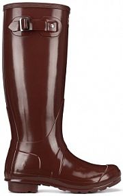 Kalosze Hunter czerwone ciemny damskie WFT1000RGL