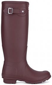 Kalosze Hunter czerwone ciemny damskie WFT1000RMA