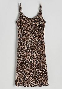 Koszula nocna z wiskozy Reserved brązowa 141CS-88X