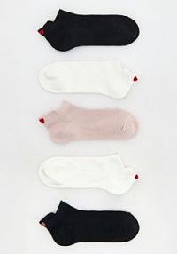 Skarpetki z bawełną 5 pack Reserved czarne damskie 205CS-99X