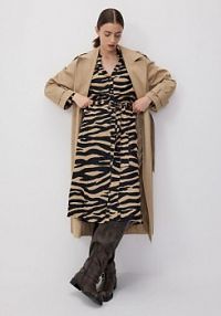 Koszulowa sukienka midi z lyocellem Reserved czarna 553CS-99X