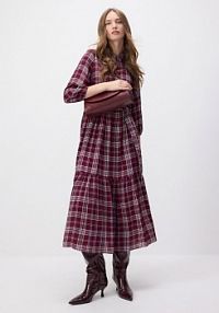 Koszulowa sukienka maxi z wiskozy Reserved zielona 601ET-79X