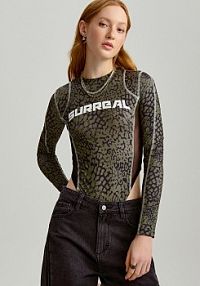 Body w print camo z napisem surreal House 413EN-MLC