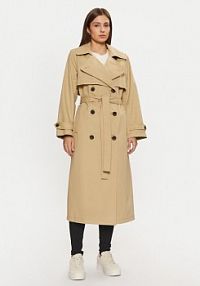 Trencz Tommy Jeans beżowy 