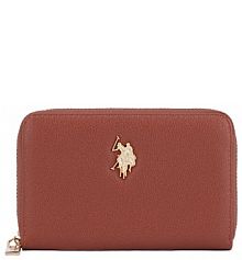 Portfel U.S. Polo Assn. pomarańczowy damski 