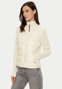 Kurtka przejściowa Tommy Hilfiger beżowa damska Puchowa