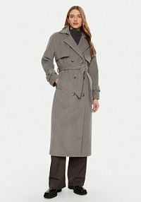 Płaszcz ACCESS FASHION szary damski Przejściowy