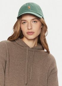 Czapka z daszkiem Polo Ralph Lauren zielona damska 