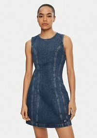 Sukienka jeansowa Tommy Jeans niebieska 