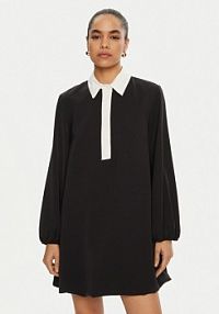 Sukienka codzienna Please czarna A12YCSI000  Loose Fit