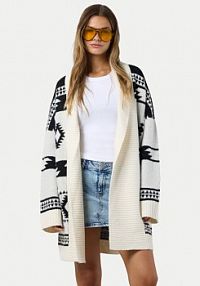 Kardigan Noisy May beżowy 