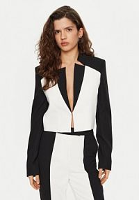 Żakiet KARL LAGERFELD biały Marynarka