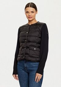 Kurtka przejściowa Tommy Hilfiger czarna damska Puchowa