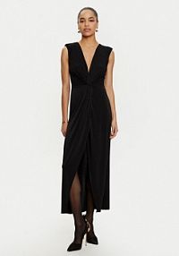 Sukienka wieczorowa ViCOLO czarna US0029  Regular Fit