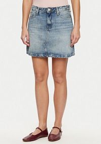 Spódnica jeansowa Tommy Hilfiger niebieska 