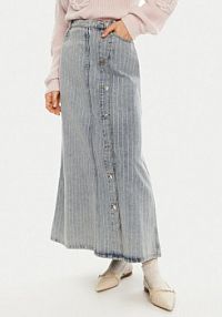 Spódnica jeansowa Munthe niebieska 