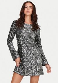 Sukienka koktajlowa JDY srebrna 