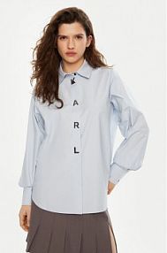 Koszula KARL LAGERFELD niebieska damska 