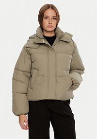 Kurtka puchowa ONLY zielona damska Zimowa