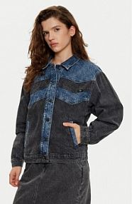 Kurtka jeansowe Mustang szara damska Jeansowa