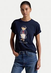 T-shirt Polo Ralph Lauren granatowy damski 