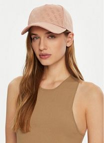 Czapka z daszkiem Guess różowa damska 