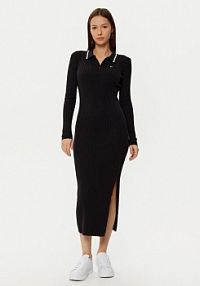Sukienka dzianinowa Tommy Jeans czarna 
