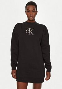 Sukienka dzianinowa Calvin Klein Jeans czarna 